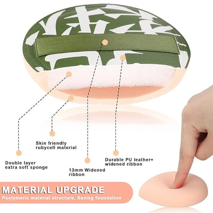 4 PCS Korean Makeup Puff, Soft Makeup Sponges Teardrop Setting Powder Puff Face Cushion Sponge for Foundation Concealer Liquid Cream - Medium