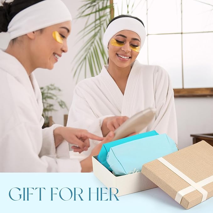 Kigeli 15 Pcs Aesthetic Makeup Bags PU Leather Cosmetic Pouches Waterproof Plain Toiletry Bags Makeup Pouches Bulk for Women Party Gift Travel Storage Organizer(Blue Teal)