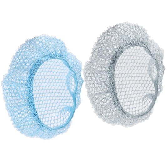 Scrub Net 2 Pack, Bath & Shower Body Scrubber Net for Rich Foam and Effective Exfoliation, Fits All BEAUTAIL Silicone Body Scrubbers, Blue + Gray