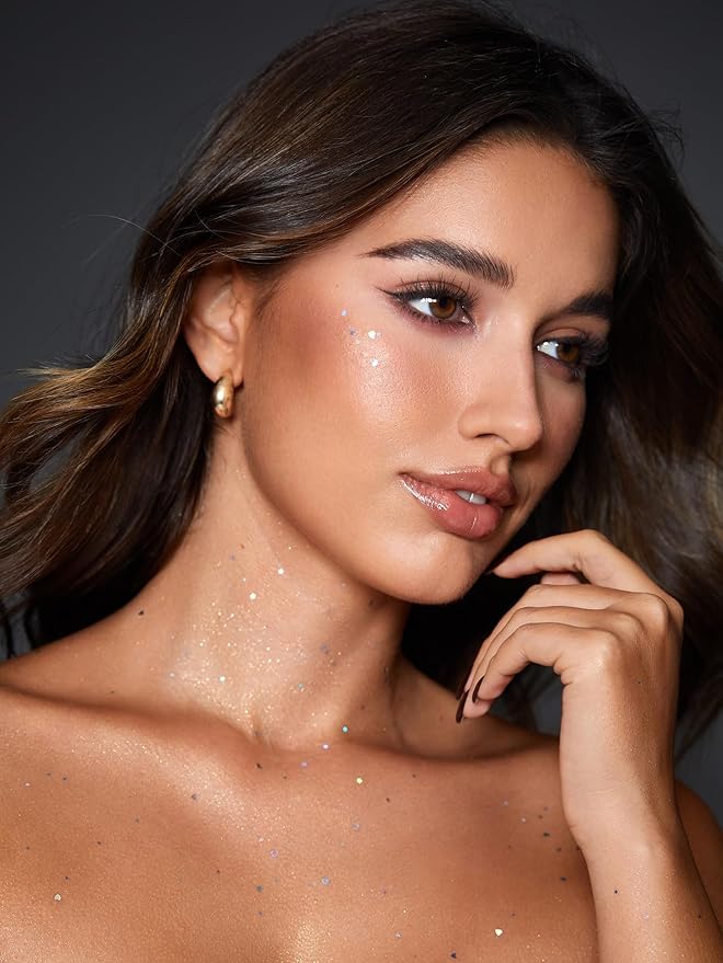 SHEGLAM Party Starter Body Highlighter Glitter Gel Quick-Drying and Non-Sticky Glitter Spray Liquid Highlighter for Face Hair Body Glitter-Feelin' Extra