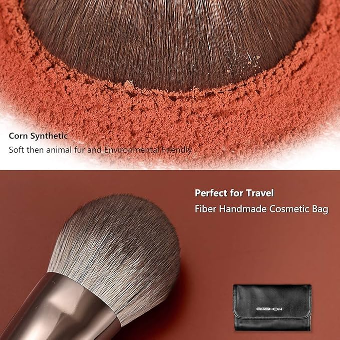 Professional Makeup Brush Set, Eigshow Makeup Brushes Perfect for Foundation Face Powder Blending Blush Bronzer Eyeliner Eye Shadow Brows with Case, Best Gift for Women, Travel Kit(PRO 18pcs Coffee)