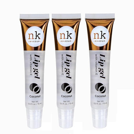 NICKA K NEW YORK Set of 3 NK Hydrating Lip Gel – Vitamin E (COCONUT)