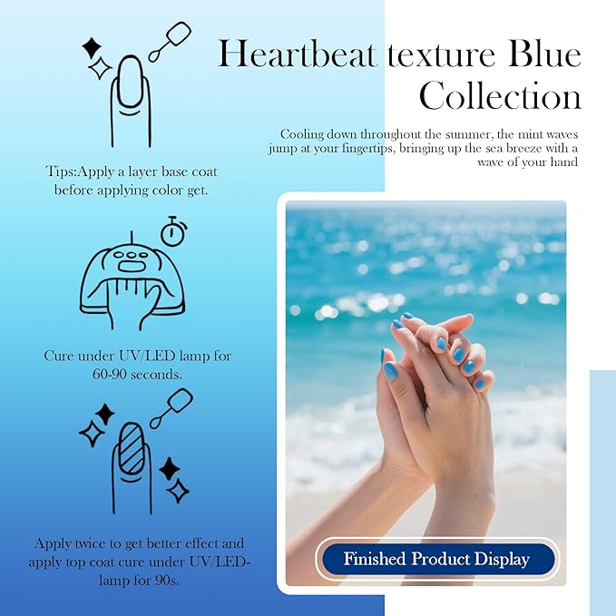 CAMILA ¿ 6pcs 15ml Gel Polish Set Navy Blue Gel Nail Polish Kit Soak Off Gel Polish Manicure Salon For Women F Set