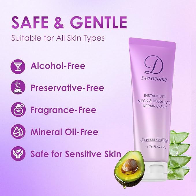 Firming Neck Cream for Crepey Skin Body Care Comfort,Moisturizing, Tightening Lotions Cosmetic Skin Care Skin & Repair for Women