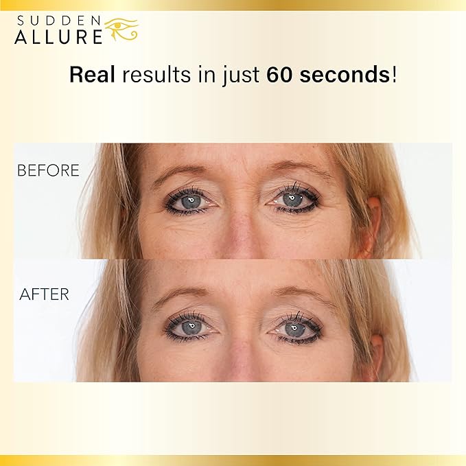 Sudden Allure Instant Face Lift Serum – Erase Under Eye Bags & Wrinkles in 60 Seconds - Firming Face & Eye Serum Cream - Instantly Tighten & Reduce Eye Bags & Crows Feet | Made in USA (10 ml, 2 Pack)