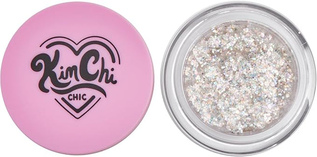 KimChiChic Beauty Glitter Sharts, Chunky Face & Body Glitter, Multi-Use for Hair, Cheeks & Collarbone, Adds Bold, Sparkling Shine, Super Nova, 2.5g