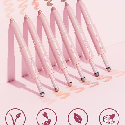 Kaja Eyeshadow - Wink Dazzle 02 Champagne Sequin (Shimmer) | Glitter, Smudge Proof, Creamy Formula, Vegan, Cruelty-Free, Creamy, Blendable, High Pigmentation Shimmer Stick, Long Lasting, Waterproof