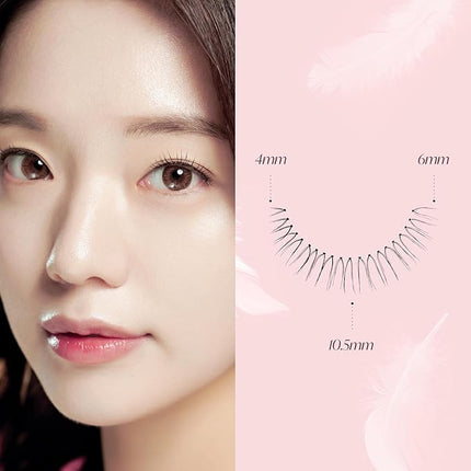 EYEME Cutting Eyelash NO.V36 – 5 Set Pack, Flexible Wispy Cluster Lashes for a Soft & Natural Look, Short Front Design for a Subtle & Innocent Eye Effect, Customizable & Comfortable Fit, K-Beauty