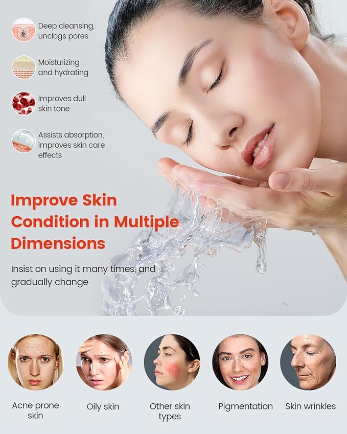 Kingsteam 2-in-1 Salon Grade Professional Facial Steamer with 5X Magnifying Lamp,Esthetician Steamer for Women,Hot Mist Face Steame: 2 Adjustable Steam Levels, 60 Min Timer & 3-Level LED Light, White