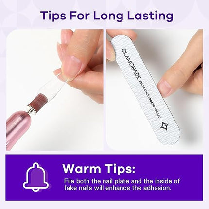 Super Strong Nail Glue: Press-ons and Acrylic Nails Nail Glue, Fake & False Nail Tips Glue - 10ml Brush-on Professional Easy Long-Lasting Adhesive