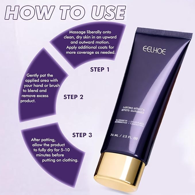 Body Coverage Perfector Waterproof, Body Perfector Skin Full Coverage, Body Makeup Waterproof No Transfer for Leg, Tattoo & Scar Cover-Up Makeup Long‑Lasting 2.5oz(Lvory)