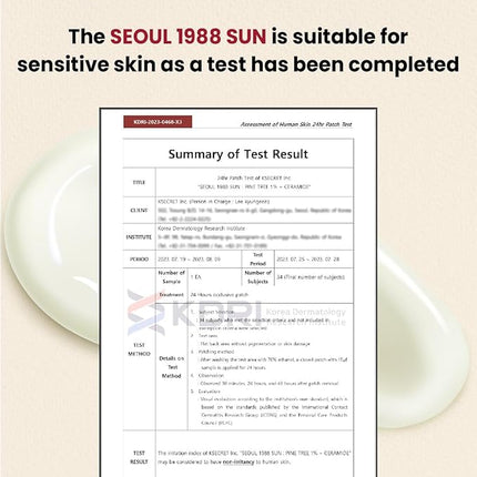 K-SECRET SEOUL 1988 Sun: Pine Tree + Ceramide 50mL / 1.7 FL OZ