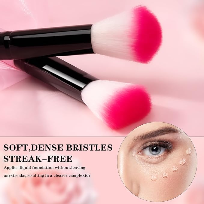 Makeup Brushes, VANDER 32pcs Makeup Brush Set Professional Soft Synthetic Foundation powder concealer blending Make up Brushes, eye shadow blush face brush set, Pink（Cosmetic bag not included）