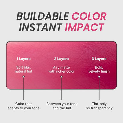 Epielle Herg Dual Lip Tint & Oil Pinot Noir & Bubble Berry, Double-Ended 2-in-1 Korean Lip Tint & Lip Plumper, Long-Lasting, Stocking Stuffers