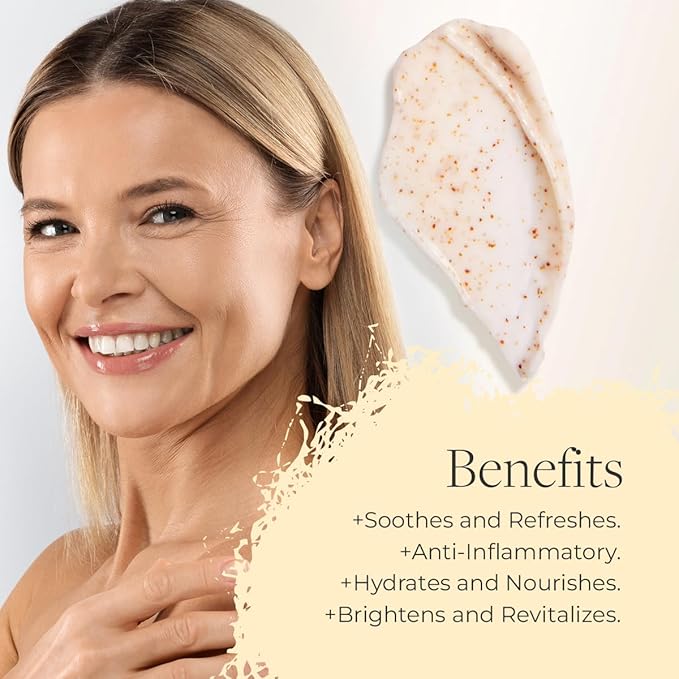 Fleurissent Harmony Elixir – Ylang Ylang 2-in-1 Facial Mask & Exfoliator, Fusion Florale-6 for Intense Hydration & Healthy-Looking Skin, 1.7 FL OZ – Luxurious Skincare Ritual