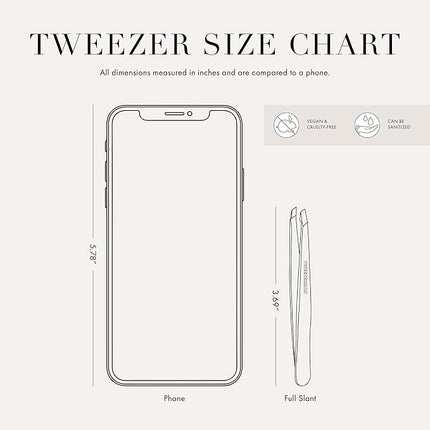 Tweezerman Stainless Steel Point Tweezer - Eyebrow Precision Tweezers, Facial and Ingrown Hair Removal (Midnight Sky)