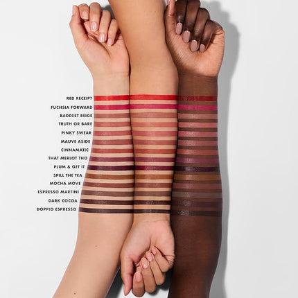 e.l.f. Cream Glide Lip Liner, Highly-Pigmented Pencil For Shaping & Sculpting Lips, Semi-Matte Finish, Vegan & Cruelty-Free, Red Receipt