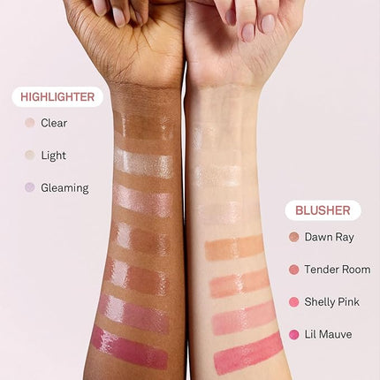 hince True Dimension Radiance Balm - Highlighter for Korean Glass Skin, Blush for Cheeks, Cream Blush, Contour Stick, Natural Glowy Look, Clean Makeup for Radiant Complexion, 10g (TENDER ROOM, TP003)