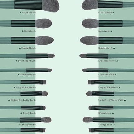 Makeup Brushes 30 Pcs Makeup Kit,Foundation Brush Eyeshadow Brush Make up Brushes Set (Green, 30 Piece Set Large)
