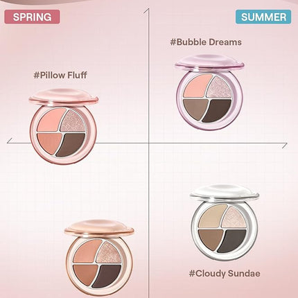 SHEGLAM Daydreamer Mini Palette 4 Colors Eyeshadow Palette - Teddy Meringue