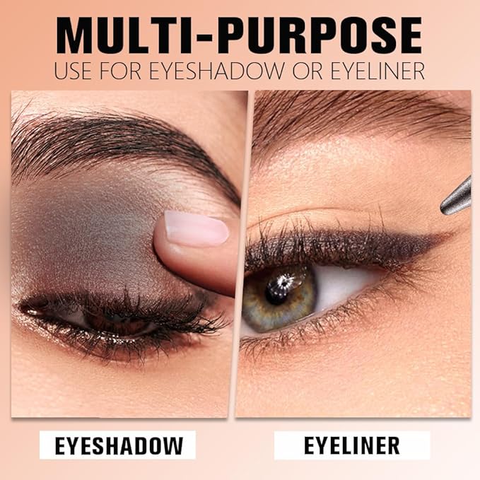 AMY'S DIARY Mocha Mis Eye shadow & Eyeliner Stick 2-in-1, Cream Eyeshadow Pencil + Gel Eyeliner | Waterproof, Smudge-Proof Eye Makeup Crayon for woman, Face & Lip | Twist-Up Eye Shadow Pen