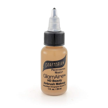 GlamAire Airbrush Makeup by Graftobian - High Definition Airbrush Foundation, Professional Formula for Long-Lasting Wear, For Makeup Artists and Beauty Aficionados, Made in USA, Golden Sunset