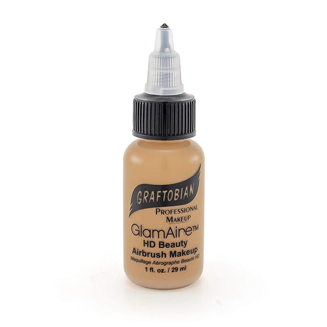 GlamAire Airbrush Makeup by Graftobian - High Definition Airbrush Foundation, Professional Formula for Long-Lasting Wear, For Makeup Artists and Beauty Aficionados, Made in USA, Golden Sunset