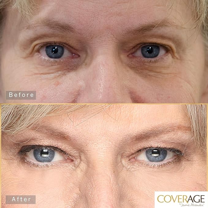 Jerome Alexander CoverAge Concealer Stick - Anti-Aging Under Eye Concealer + Skincare - Brighten Dark Circles, Hydrate, and Nourish - Medium Dark