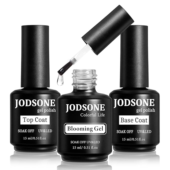 JODSONE 15 ML Blooming Gel Nail Polish Enrich Nail Life Base Coat Top Coat Solid Gel Manicure