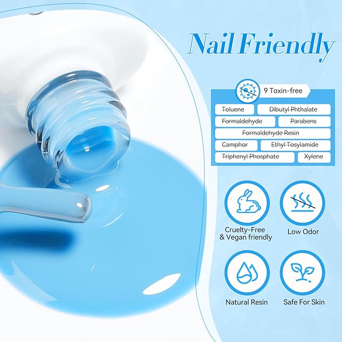 Born Pretty Pastel Gel Nail Polish Macaron Candy Sweet Color Gel Polish Spring Summer Gel Polish Nude Pink Yellow Purple Blue Green Colors Easter Collection Nail Art Gift Box 7ML 6PCS