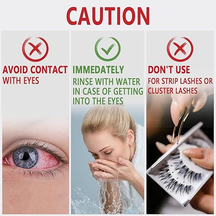 Libeauty Lash Lift Glue 2 Pcs Eyelash Lifting Adhesive Stron Sticky Eyelash Glue for Lash Perm or False Eyelashes and Dissolves Quickly in Water