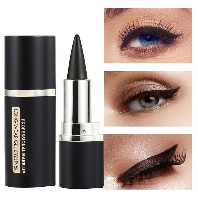 Boobeen Eyeliner Pencil - Black Gel Eyeliner - Quick Drying, Waterproof, Smudge-proof All Day - Long Lasting (Brown x2)