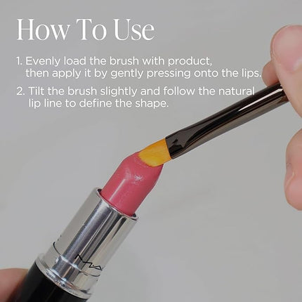 Piccasso 501 Lip Brush – Professional Lip Brush for Precise Lip Gloss & Lip Stain Application, Smooth Color Payoff & Defined Lip Lines, Synthetic Makeup Brush for Clean, Flawless Finish