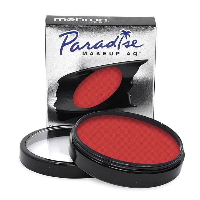 Mehron Makeup Paradise Makeup AQ Pro Size | Stage & Screen Performance, Face & Body Painting, Beauty, Cosplay, and Halloween | Water Activated Face Paint, Body Paint 1.4 oz (40 g) - Beach Berry