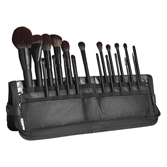 Morphe MUA Life Makeup Brushes - 20 Piece Makeup Brush Set of Eye and Face Brushes - Made with Synthetic Bristles and Includes Carrying Case (20 Count)