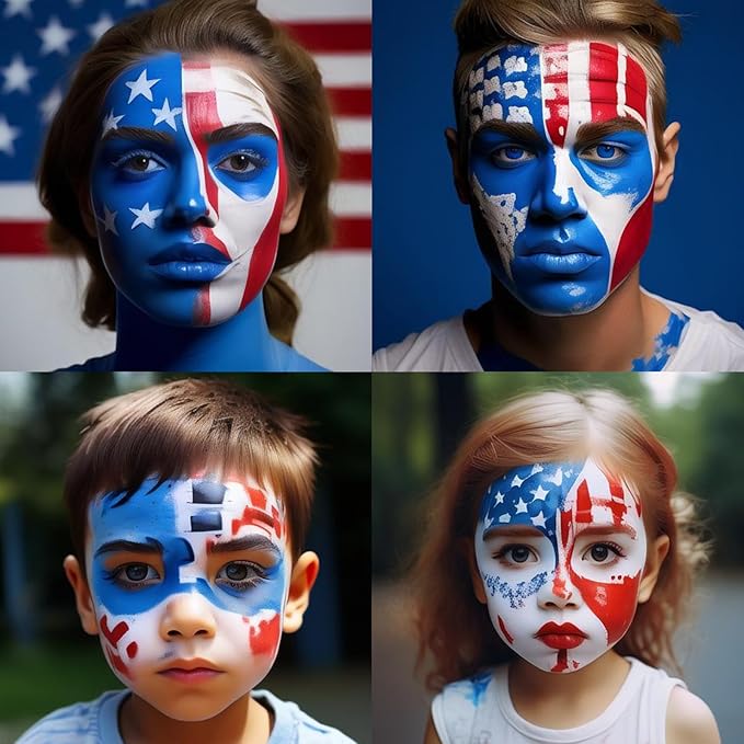 Mysense Blue Face Body Paint,Water Based Washable Face Paint,Non-toxic Cream Body Paint for Adults and Children Halloween Costume SFX Clown Avatar Smurf Mystique Cosplay Makeup,0.6oz