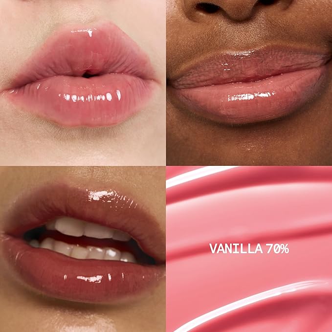 3D Voluming Gloss 70% (Rich) | Vanilla 70% | High Shine, Non-Sticky Lip Gloss for Makeup | Long-Lasting, Moisturizing Gel Formula | 30%, 70% Pigment Options | 5.3g