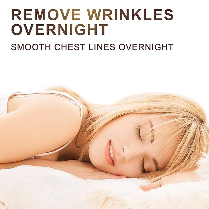 4 Pcs Silicone Chest Wrinkle Patches, Extra Large Reusable Anti-Aging Pads, Chest Patch for Deep Fine Line & Wrinkle Treatment, Overnight Medical Grade Wrinkle Pad for Women, Skin Hydration