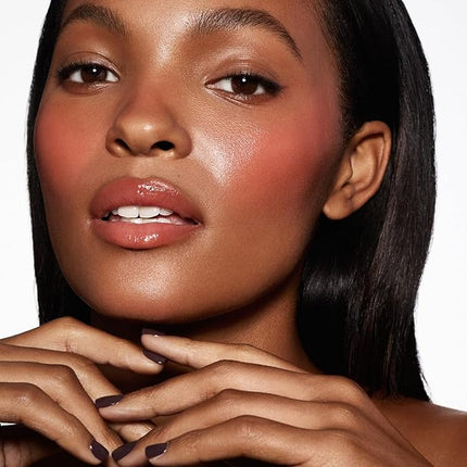 MAKE Beauty Heat Stroke Cream Blush Stick for Cheeks with Natural Hydrating Dewy Finish. Creamy Gel Blush Balm - Shade Flare, Warm Rose Cheek Tint