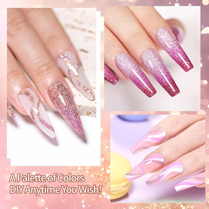 Finger Secret 4 Colors Set Ombre Pat Gel Nail Polish,Patting GelS Polish with 20Pcs Nail Sponges for 3d Gel Nail Art can be Painted in Salon or Home Use (k1)