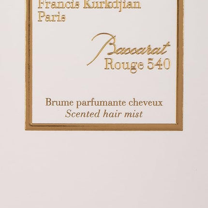 Maison Francis Kurkdjian Baccarat Rouge 540 Parfumante Scented Hair Mist For Women 2.4 Ounce