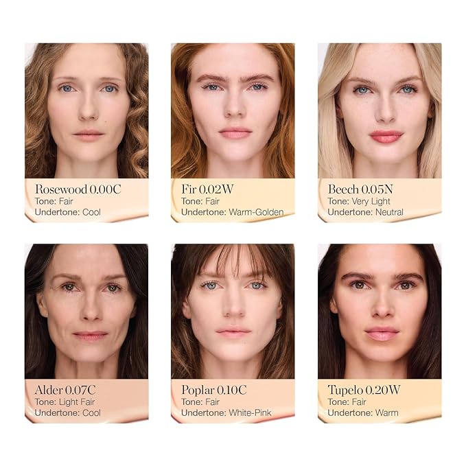 Ogee Complexion Perfecting Under Eye Concealer - Certified Organic Full Coverage Concealer - Buildable Coverage - POPLAR 0.10C - Fair (White-Pink Undertones)