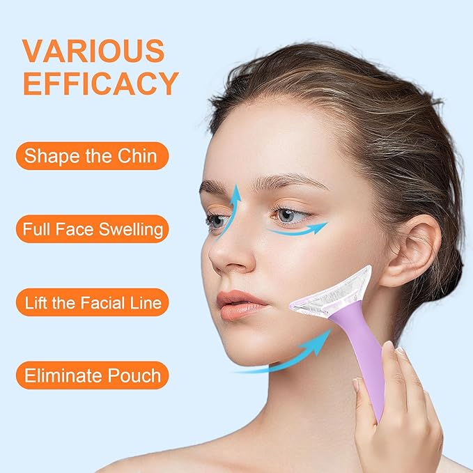 Ice Roller for Face Neck and Eyes, Ice Face Roller Massager for Women, Ice Roller Skin Care Tools, Skin Care for Dark Circles, Puffiness, Wrinkles