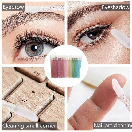 200 Pieces Lip Brush Lint Free Applicators Crystal Lipstick Disposable Applicators Lip Wands Lip Gloss Brushes - Pink