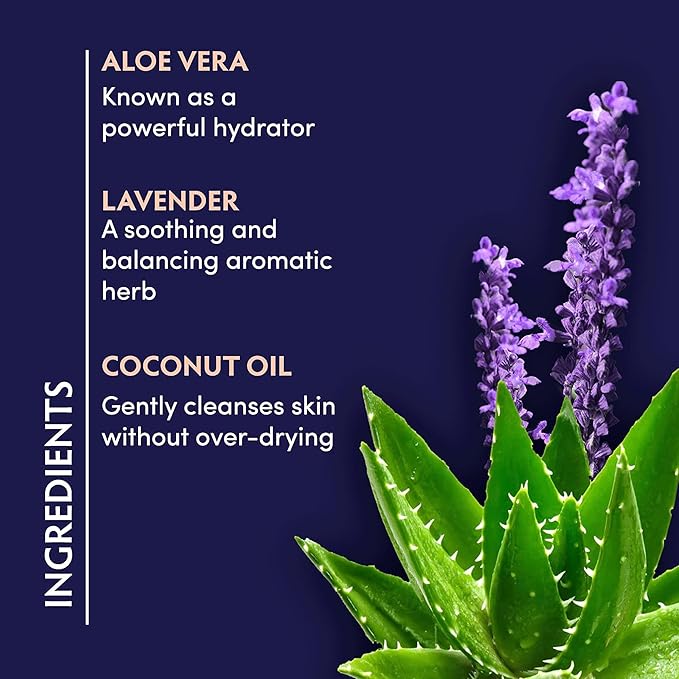 Naturopathica Aloe Vera Cleansing Gel, Facial Cleanser with Aloe Vera and Lavender, Clarifying Face Wash for Men and Women, 5 fl oz