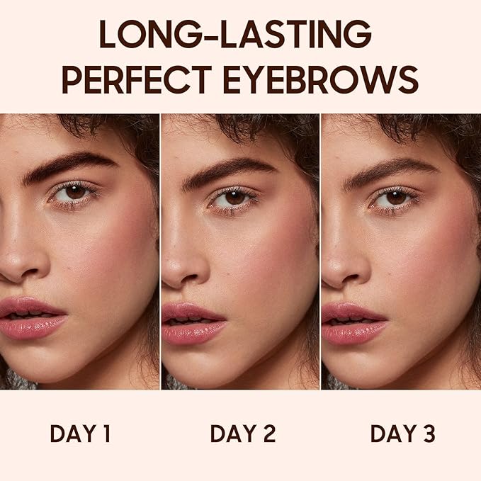 Eyebrow Gel Eyebrow Pencils for Women, Strong-Hold Transfer-proof & Water-Resistant Brow Gel Creates Voluminous-Looking Brows, Vegan & Cruelty-free (Dark Brown)