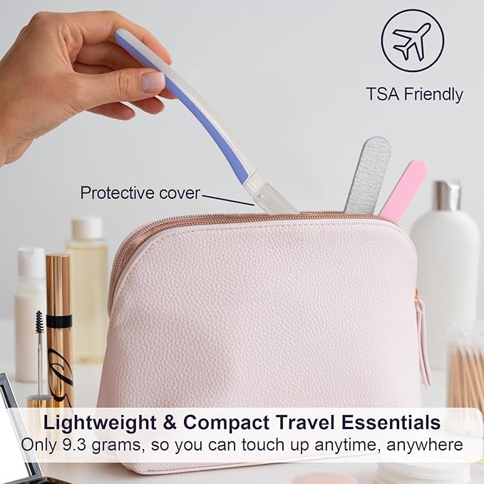 Dermaplane Razor for Women Face - Facial Razor for Women - Eyebrow & Face Razors, Exfoliating Microblades, Peach Fuzz Remover, Dermaplaning & Skin Care Tool, Travel Essentials, (12 pcs, Aegean Frost)