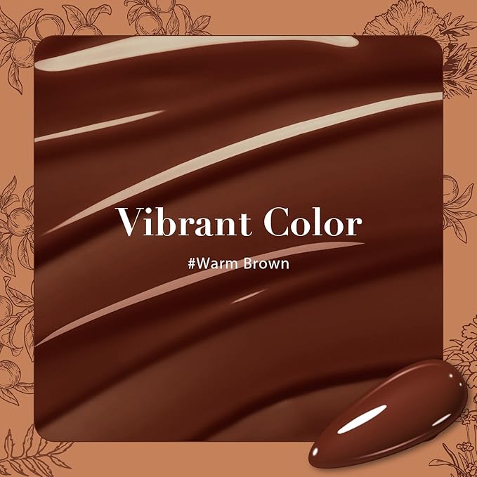 AZUREBEAUTY Gel Nail Polish Set - Nude Brown Fall Series 10ML 6 Colors Classic Gel Polish Popular Nail Art Colors Soak Off U V LED Nail Polish Gel Art Design DIY Salon