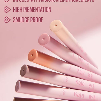 Kaja Eyeshadow - Wink Dazzle 02 Champagne Sequin (Shimmer) | Glitter, Smudge Proof, Creamy Formula, Vegan, Cruelty-Free, Creamy, Blendable, High Pigmentation Shimmer Stick, Long Lasting, Waterproof