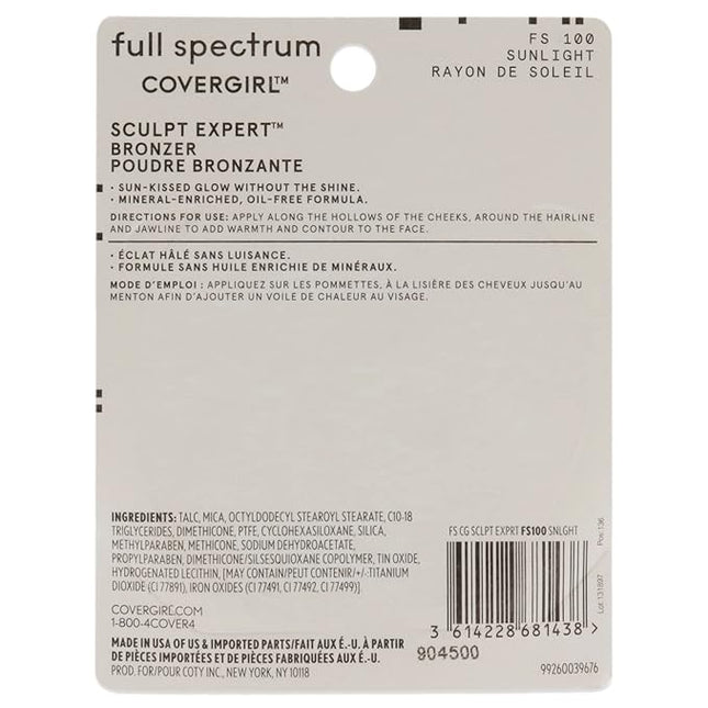 COVERGIRL Full Spectrum Sculpt Expert, Bronzer Sunlight, 0.39 Ounce